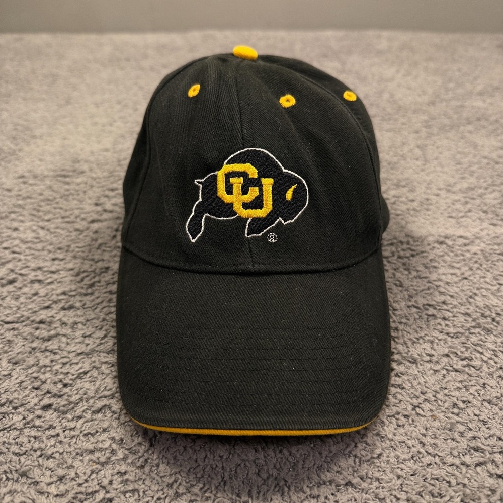 Colorado Buffaloes Hat Cap Strap Back Mens One‎ Size Black Yellow NCAA Football
